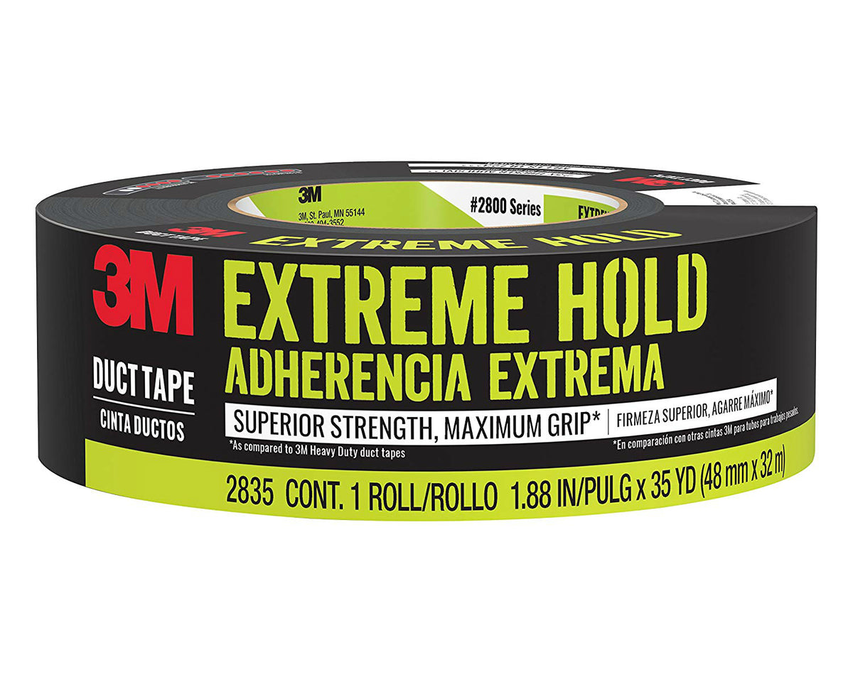 3M 2835-B Extreme Hold Duct Tape, Waterproof Backing, 1.88 x 35 Yd –  Toolbox Supply